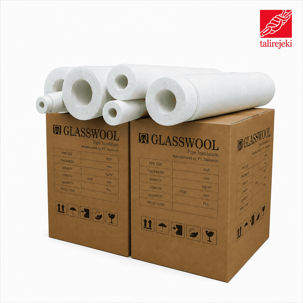 glasswool pipe