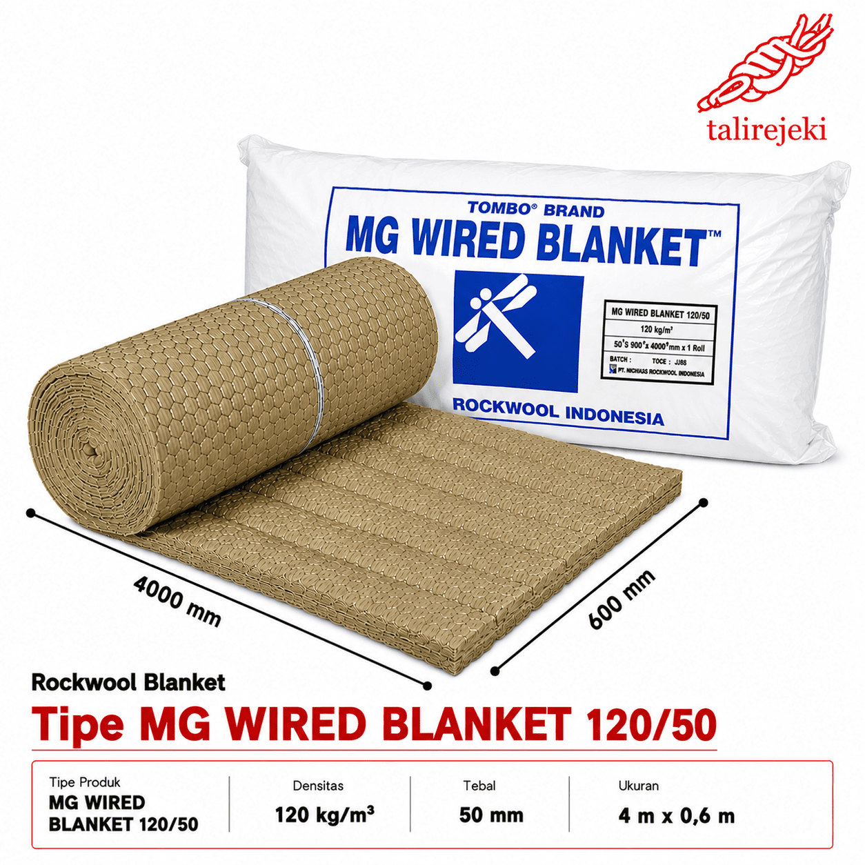 Tipe MG WIRED BLANKET 120/50  