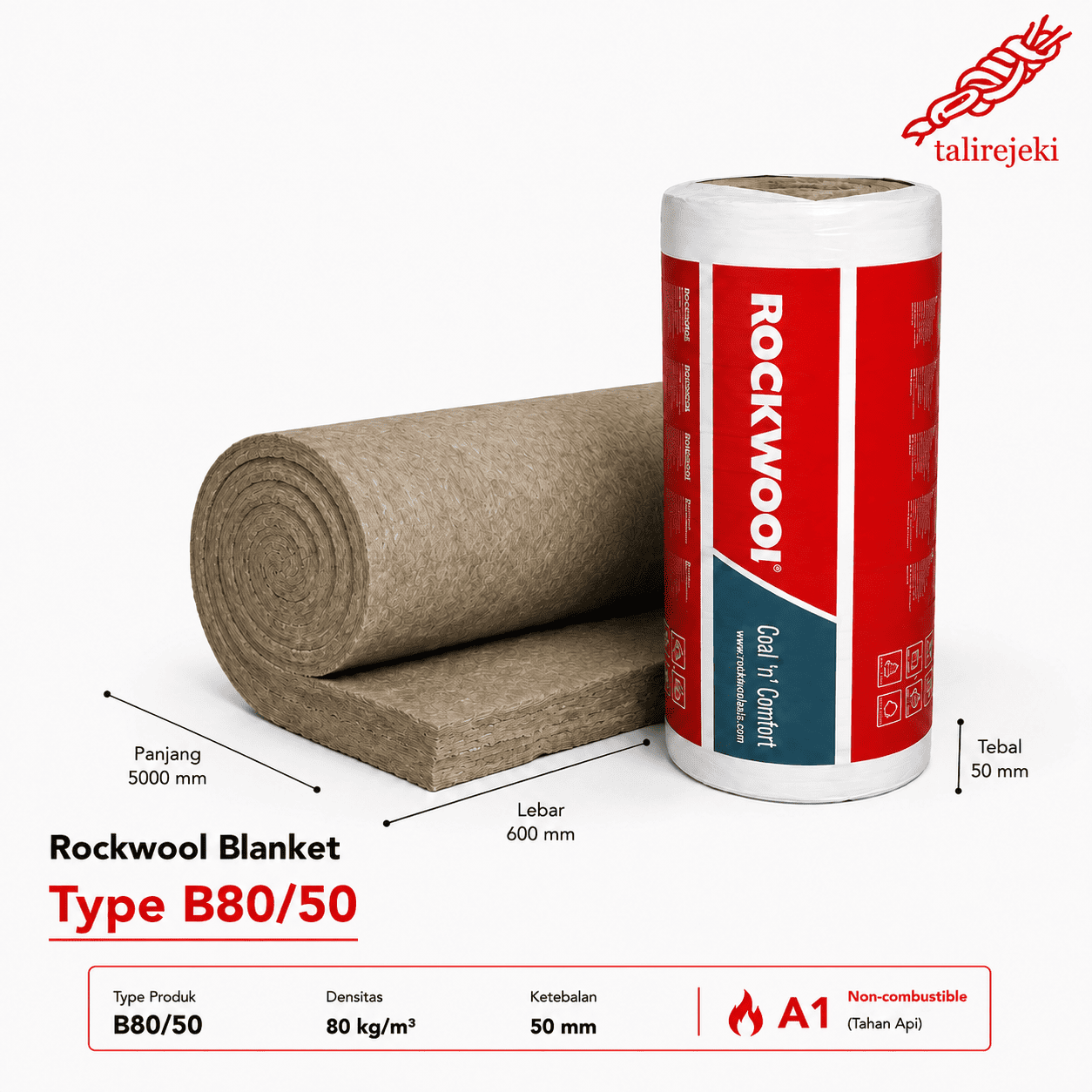 Rockwool Blanket Type B80/50